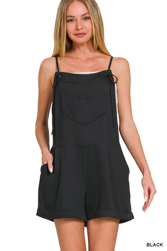 Black Tie Romper- Simply Simpson's Boutique is a Women's Online Fashion Boutique Located in Jupiter, Florida