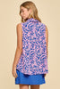 Dear Scarlett Royal Blue & Pink Paisley Top-120 Sleeveless- Simply Simpson's Boutique is a Women's Online Fashion Boutique Located in Jupiter, Florida