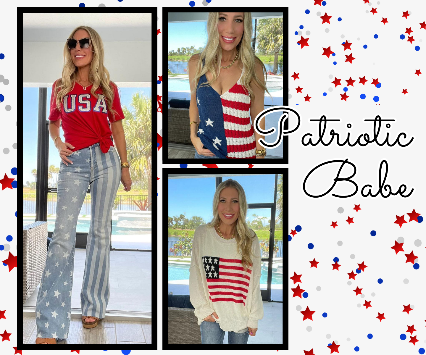 Patriotic Babe Collection | Simply Simpson Boutique | Americana and 4th of July Boutique Clothing for Women for 2024 