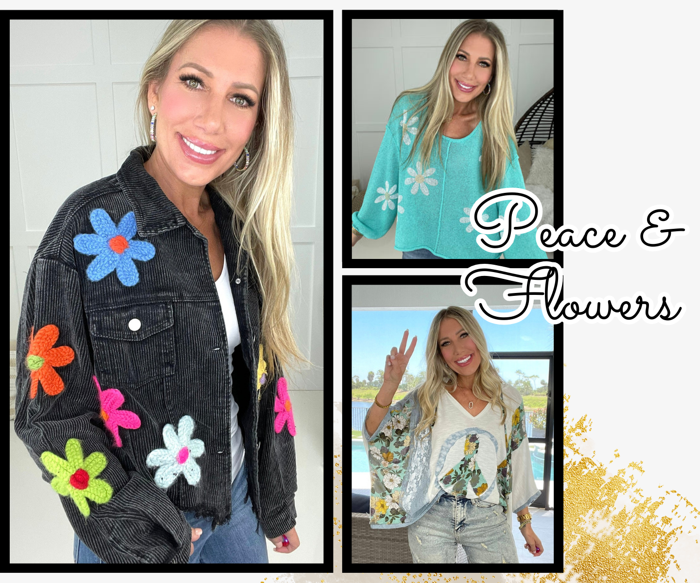 Peace and Flowers Collection at Simply Simpson Boutique | A Women's Online Fashion Boutique Located in Jupiter, Florida