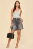 Dear Scarlett Charcoal Zenim Shorts-190 Skirts/Shorts- Simply Simpson's Boutique is a Women's Online Fashion Boutique Located in Jupiter, Florida