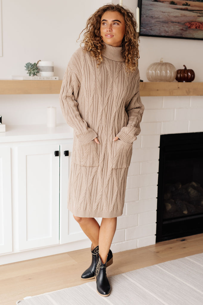 Bundled Beauty Turtleneck Sweater Dress-Dresses- Simply Simpson's Boutique is a Women's Online Fashion Boutique Located in Jupiter, Florida