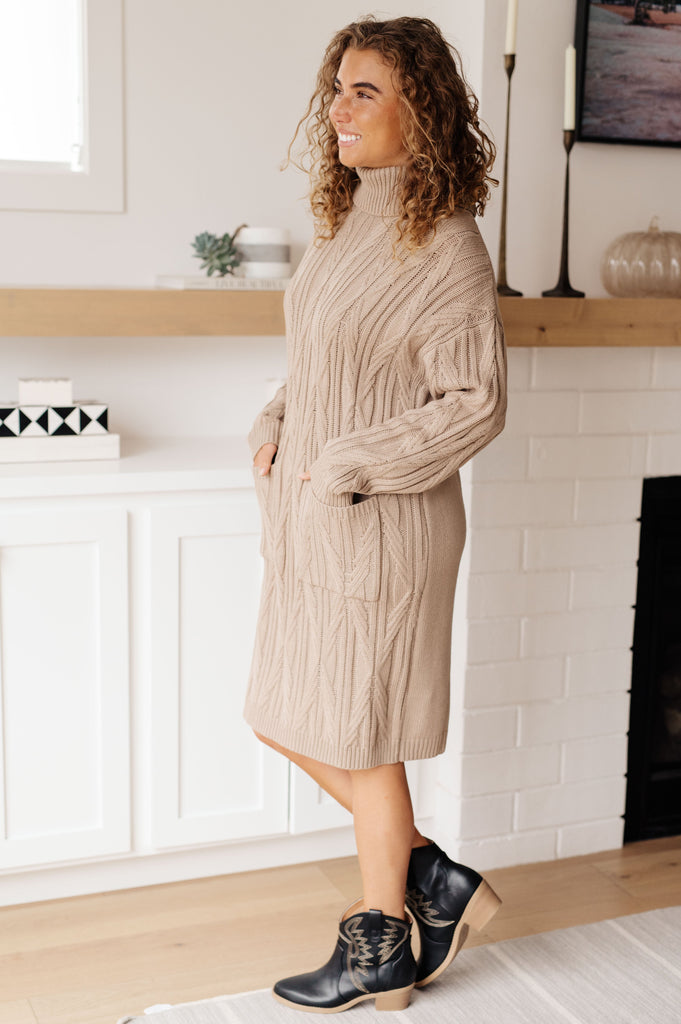 Bundled Beauty Turtleneck Sweater Dress-Dresses- Simply Simpson's Boutique is a Women's Online Fashion Boutique Located in Jupiter, Florida