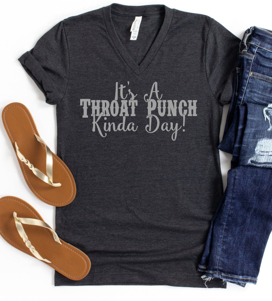 It's a Throat Punch Kinda day! Graphic Tee-Graphic Tee- Simply Simpson's Boutique is a Women's Online Fashion Boutique Located in Jupiter, Florida