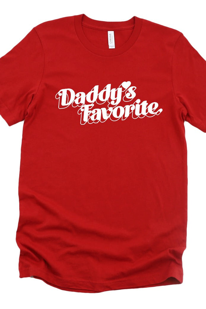 Daddy's Favorite FULL LENGTH-Graphic Tee- Simply Simpson's Boutique is a Women's Online Fashion Boutique Located in Jupiter, Florida