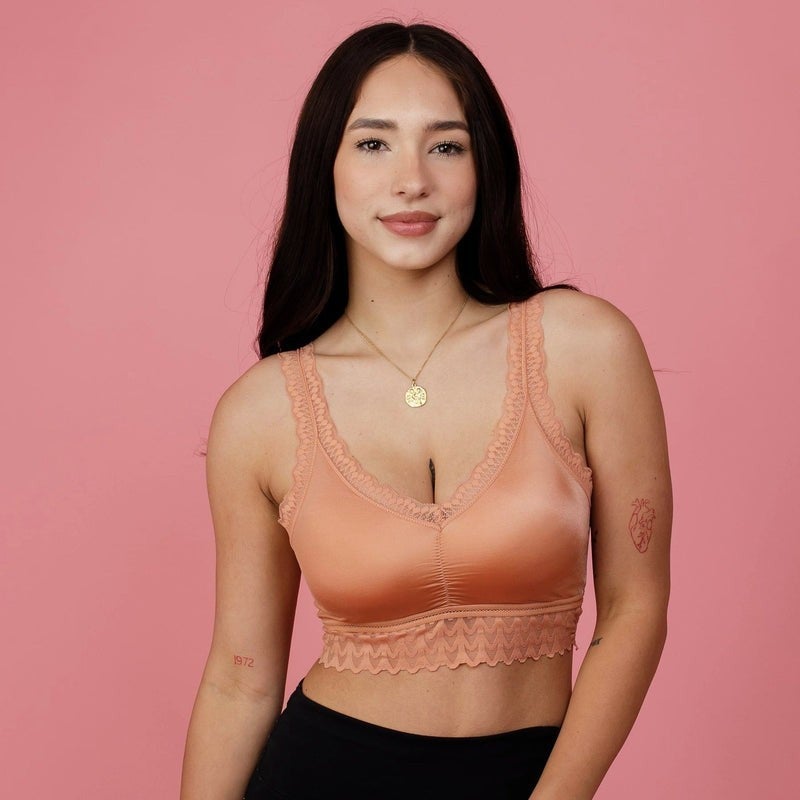 Jady K Light Brick Hannah Lace Bralette-130 Cami's /Bralettes /Bodysuits- Simply Simpson's Boutique is a Women's Online Fashion Boutique Located in Jupiter, Florida