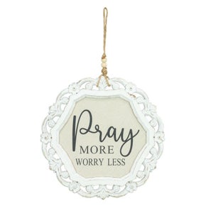 Pray More Wall Hanger-Home Decor- Simply Simpson's Boutique is a Women's Online Fashion Boutique Located in Jupiter, Florida