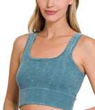 Mineral Washed Ribbed Cropped Tank Top-Tank Tops- Simply Simpson's Boutique is a Women's Online Fashion Boutique Located in Jupiter, Florida