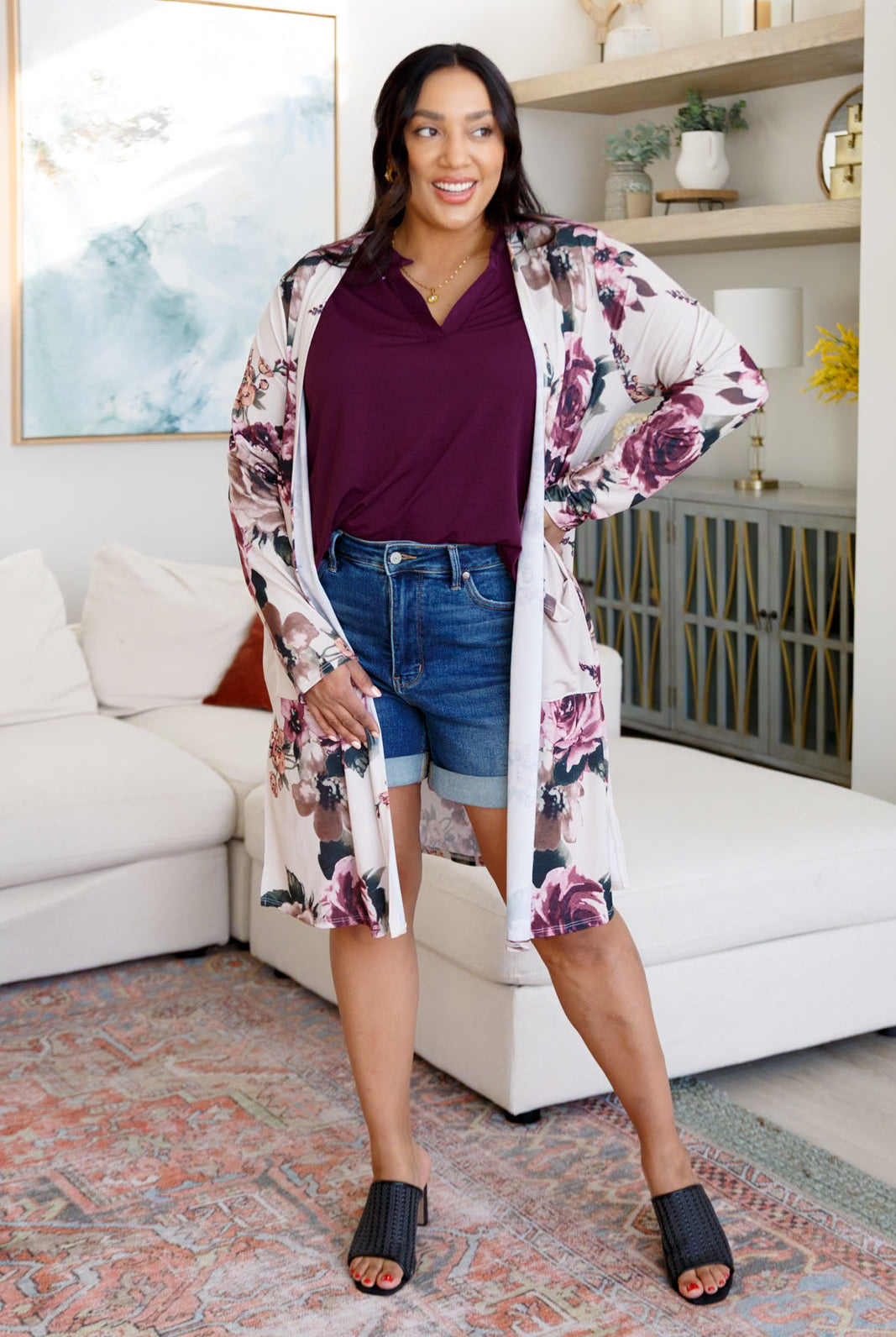 Blooming With Happiness Cardigan-Cardigans- Simply Simpson's Boutique is a Women's Online Fashion Boutique Located in Jupiter, Florida
