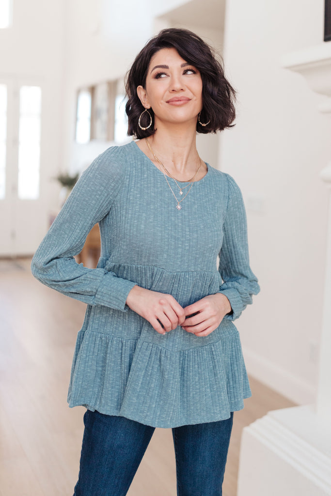 Blue Pathways Top-Long Sleeves- Simply Simpson's Boutique is a Women's Online Fashion Boutique Located in Jupiter, Florida