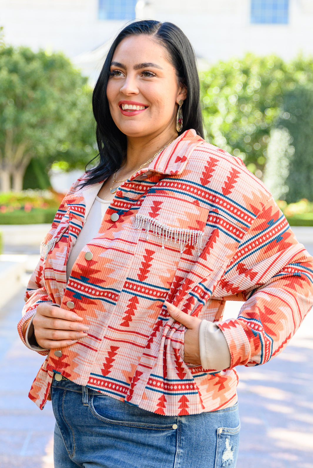 Breaking Free Western Print Jacket-Outerwear- Simply Simpson's Boutique is a Women's Online Fashion Boutique Located in Jupiter, Florida