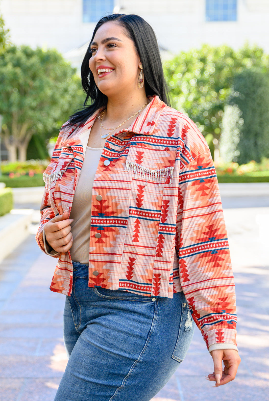 Breaking Free Western Print Jacket-Outerwear- Simply Simpson's Boutique is a Women's Online Fashion Boutique Located in Jupiter, Florida