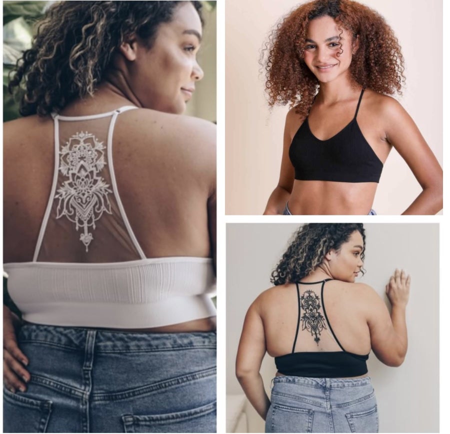 Tattoo Bralette-130 Cami's /Bralettes /Bodysuits- Simply Simpson's Boutique is a Women's Online Fashion Boutique Located in Jupiter, Florida
