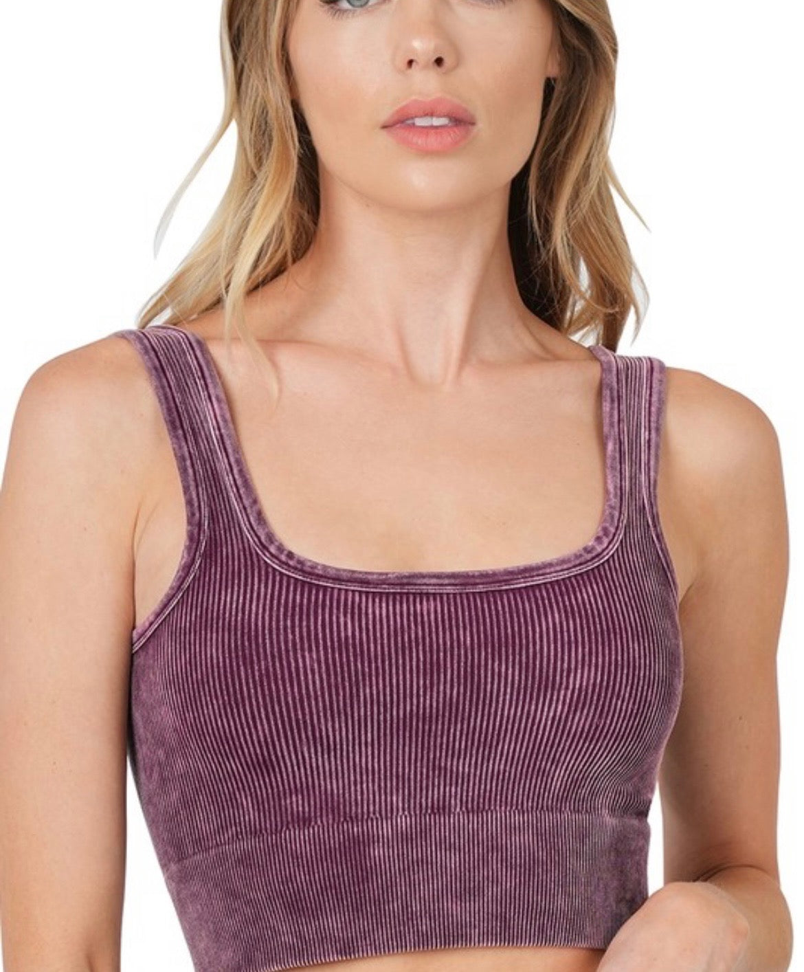 Mineral Washed Ribbed Cropped Tank Top-Tank Tops- Simply Simpson's Boutique is a Women's Online Fashion Boutique Located in Jupiter, Florida