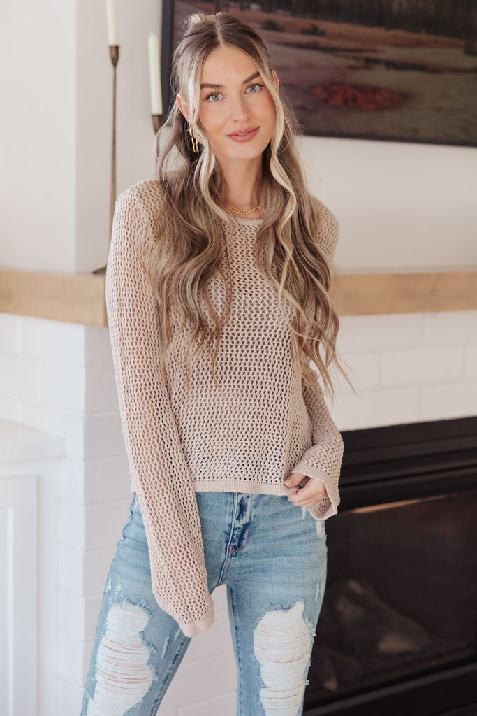 Calming Down Loose Knit Top-Shirts & Tops- Simply Simpson's Boutique is a Women's Online Fashion Boutique Located in Jupiter, Florida