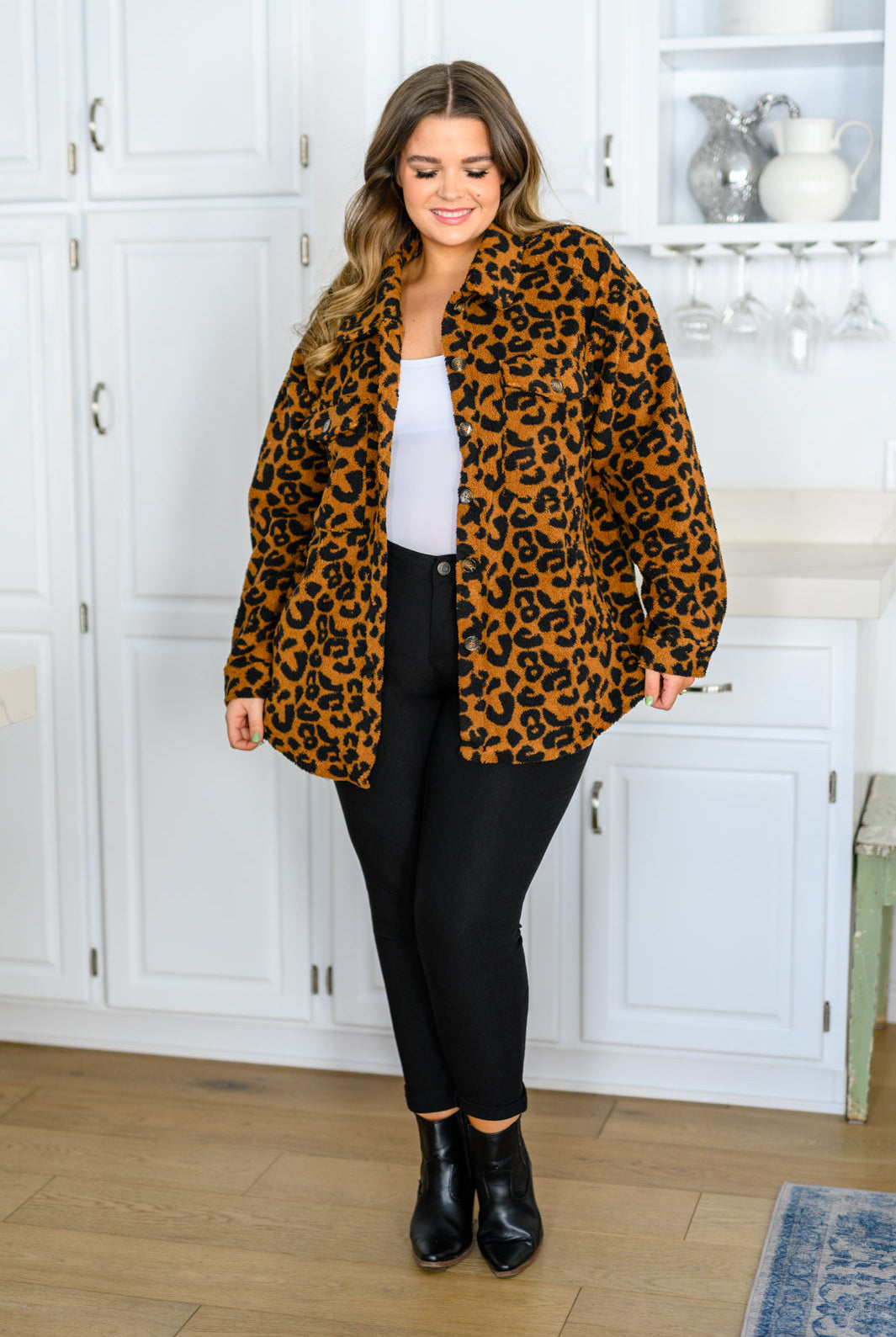 Castle Spotting Animal Print Jacket-Outerwear- Simply Simpson's Boutique is a Women's Online Fashion Boutique Located in Jupiter, Florida