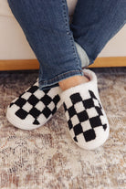Checked Out Slippers in Black-Shoes- Simply Simpson's Boutique is a Women's Online Fashion Boutique Located in Jupiter, Florida