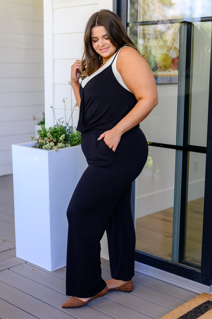Completely Justified Jumpsuit in Black-Shirts & Tops- Simply Simpson's Boutique is a Women's Online Fashion Boutique Located in Jupiter, Florida