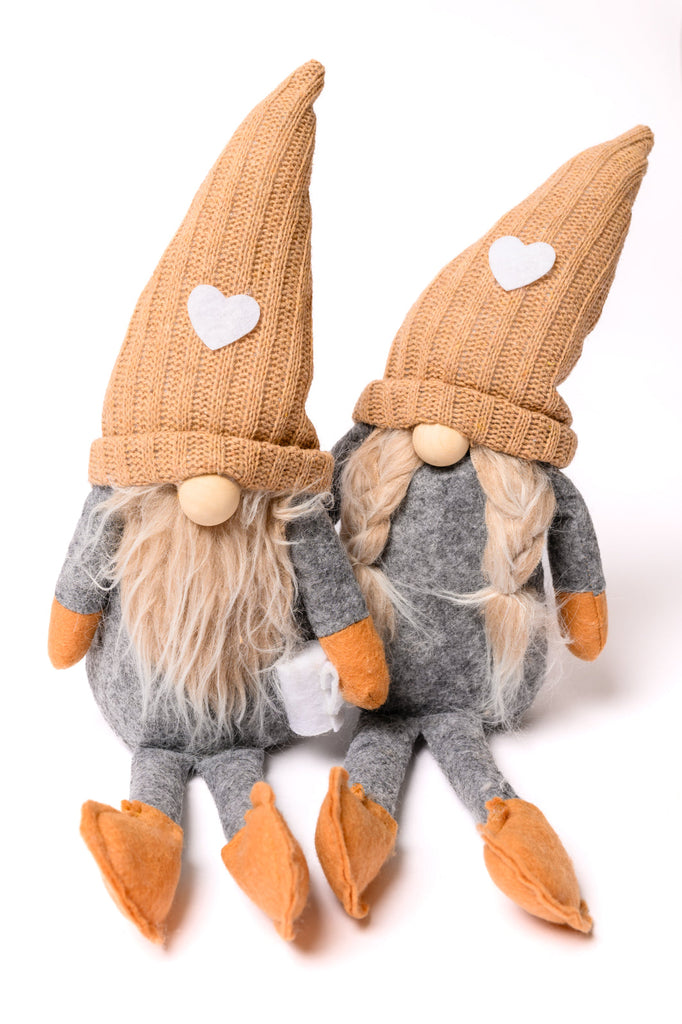 Coffee Lover Gnomes Set of 2 in Beige-Accessories- Simply Simpson's Boutique is a Women's Online Fashion Boutique Located in Jupiter, Florida