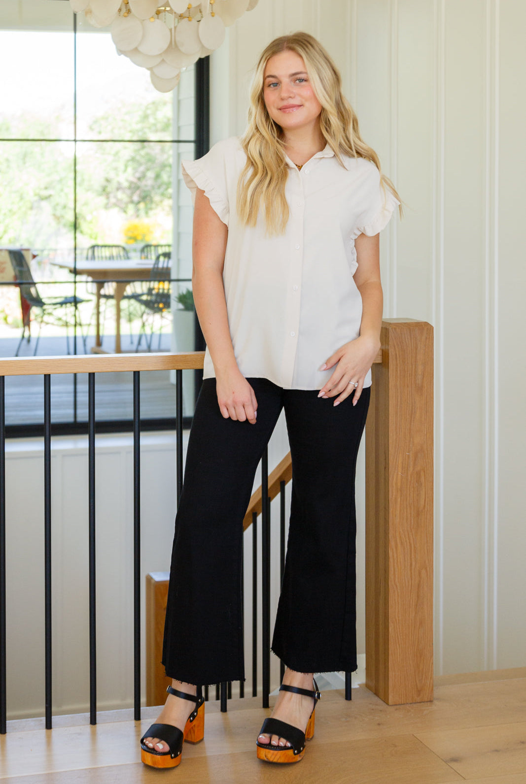 August High Rise Wide Leg Crop Jeans in Black-Pants- Simply Simpson's Boutique is a Women's Online Fashion Boutique Located in Jupiter, Florida