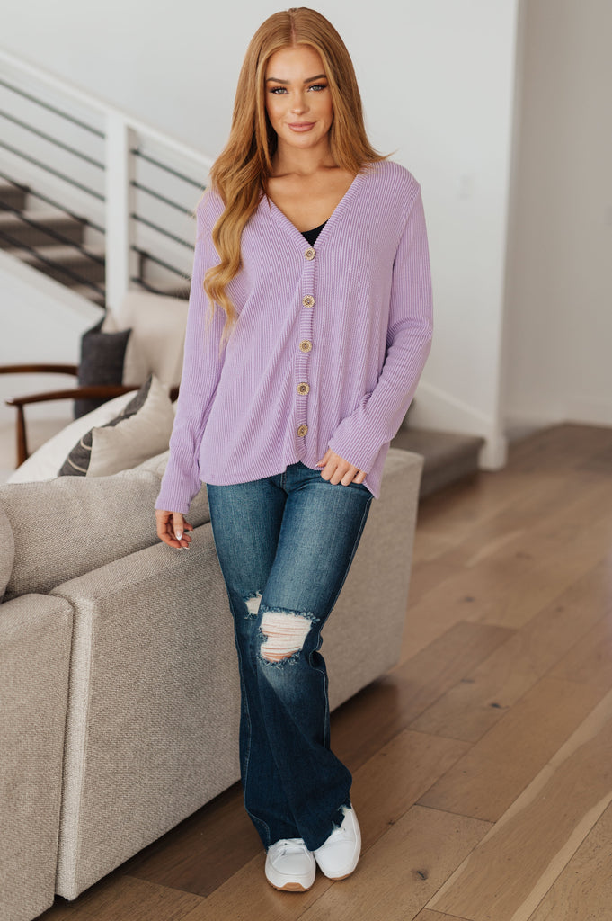 Dilly Dally Ribbed Cardigan-Shirts & Tops- Simply Simpson's Boutique is a Women's Online Fashion Boutique Located in Jupiter, Florida