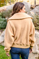 Don't Stress Oversized Collar Sherpa Jacket In Taupe-Outerwear- Simply Simpson's Boutique is a Women's Online Fashion Boutique Located in Jupiter, Florida