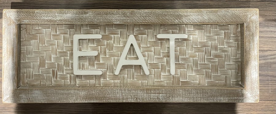 Eat Bamboo Sign (24x9x2)-290 Home/Gift- Simply Simpson's Boutique is a Women's Online Fashion Boutique Located in Jupiter, Florida