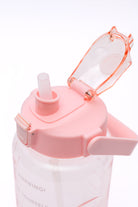 Elevated Water Tracking Bottle in Pink-Accessories- Simply Simpson's Boutique is a Women's Online Fashion Boutique Located in Jupiter, Florida