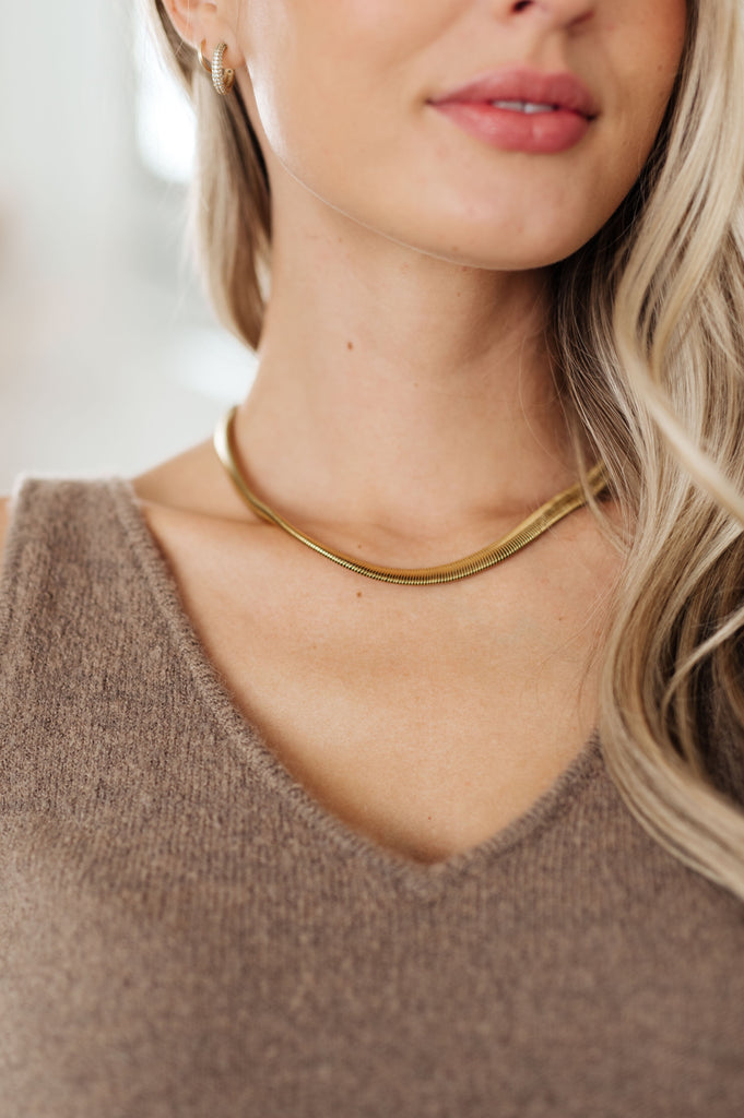 Enlighten Me Gold Plated Chain Necklace-Accessories- Simply Simpson's Boutique is a Women's Online Fashion Boutique Located in Jupiter, Florida
