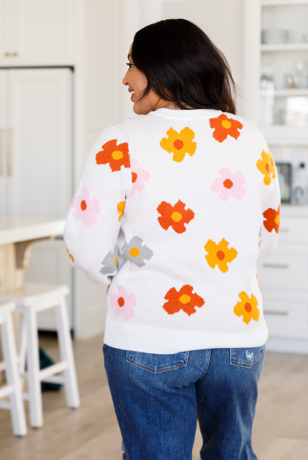Falling Flowers Floral Sweater-Sweaters- Simply Simpson's Boutique is a Women's Online Fashion Boutique Located in Jupiter, Florida