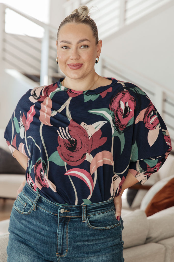 Float On Floral Top-Shirts & Tops- Simply Simpson's Boutique is a Women's Online Fashion Boutique Located in Jupiter, Florida