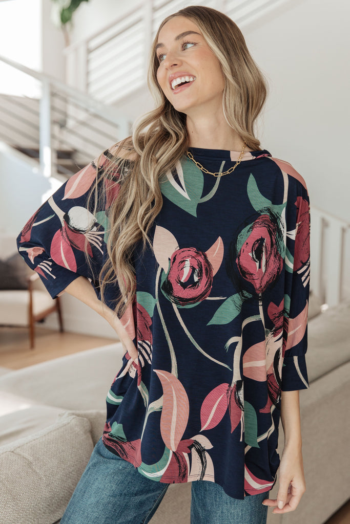 Float On Floral Top-Shirts & Tops- Simply Simpson's Boutique is a Women's Online Fashion Boutique Located in Jupiter, Florida
