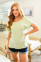 Found Favorite Lace Detail Top-Short Sleeves- Simply Simpson's Boutique is a Women's Online Fashion Boutique Located in Jupiter, Florida