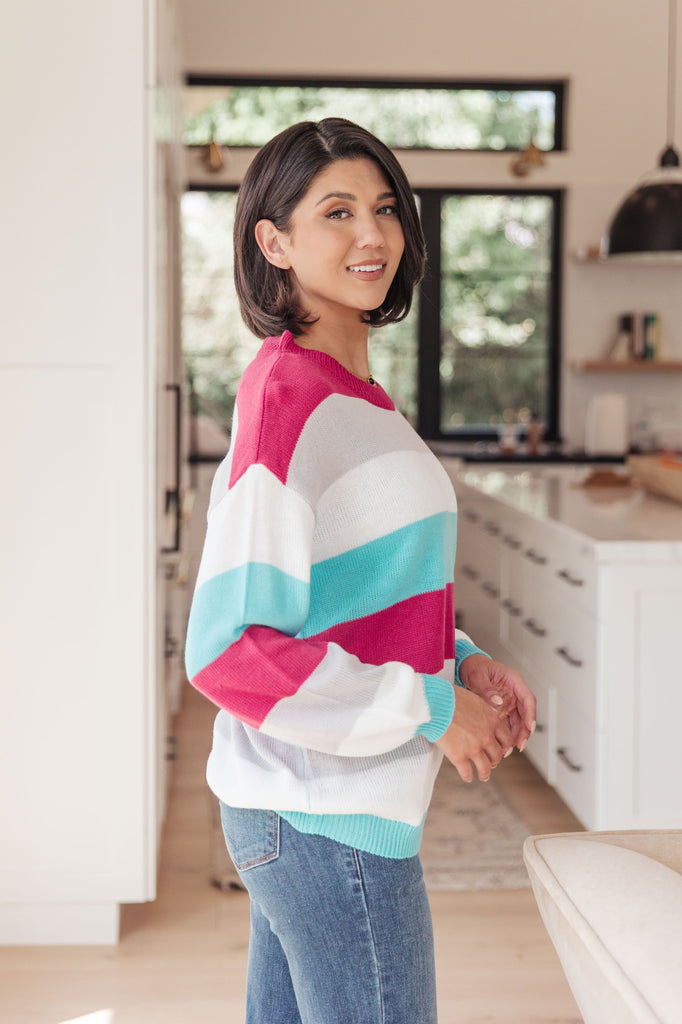 Get It Started Striped Sweater-Shirts & Tops- Simply Simpson's Boutique is a Women's Online Fashion Boutique Located in Jupiter, Florida