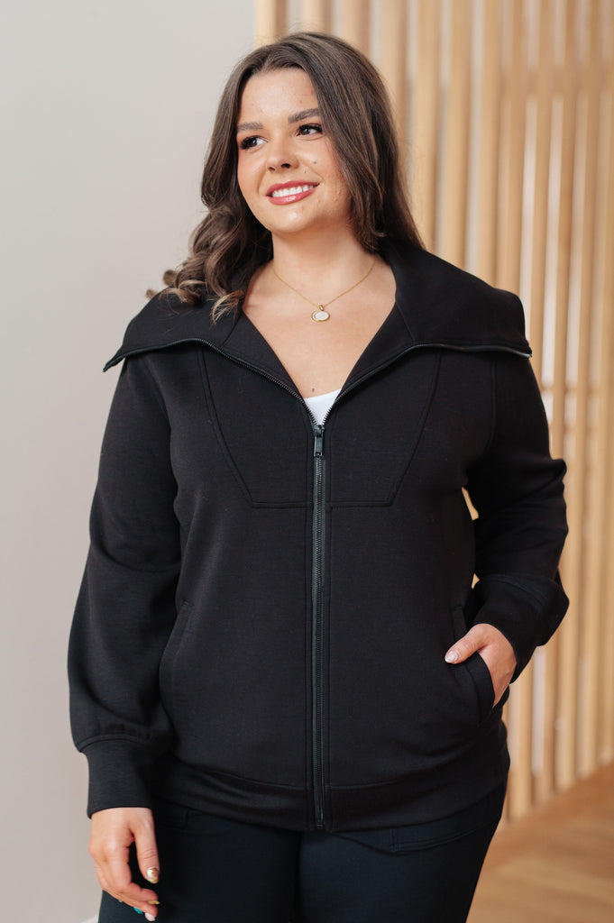 Handle That High Neck Zip Up Jacket-Outerwear- Simply Simpson's Boutique is a Women's Online Fashion Boutique Located in Jupiter, Florida