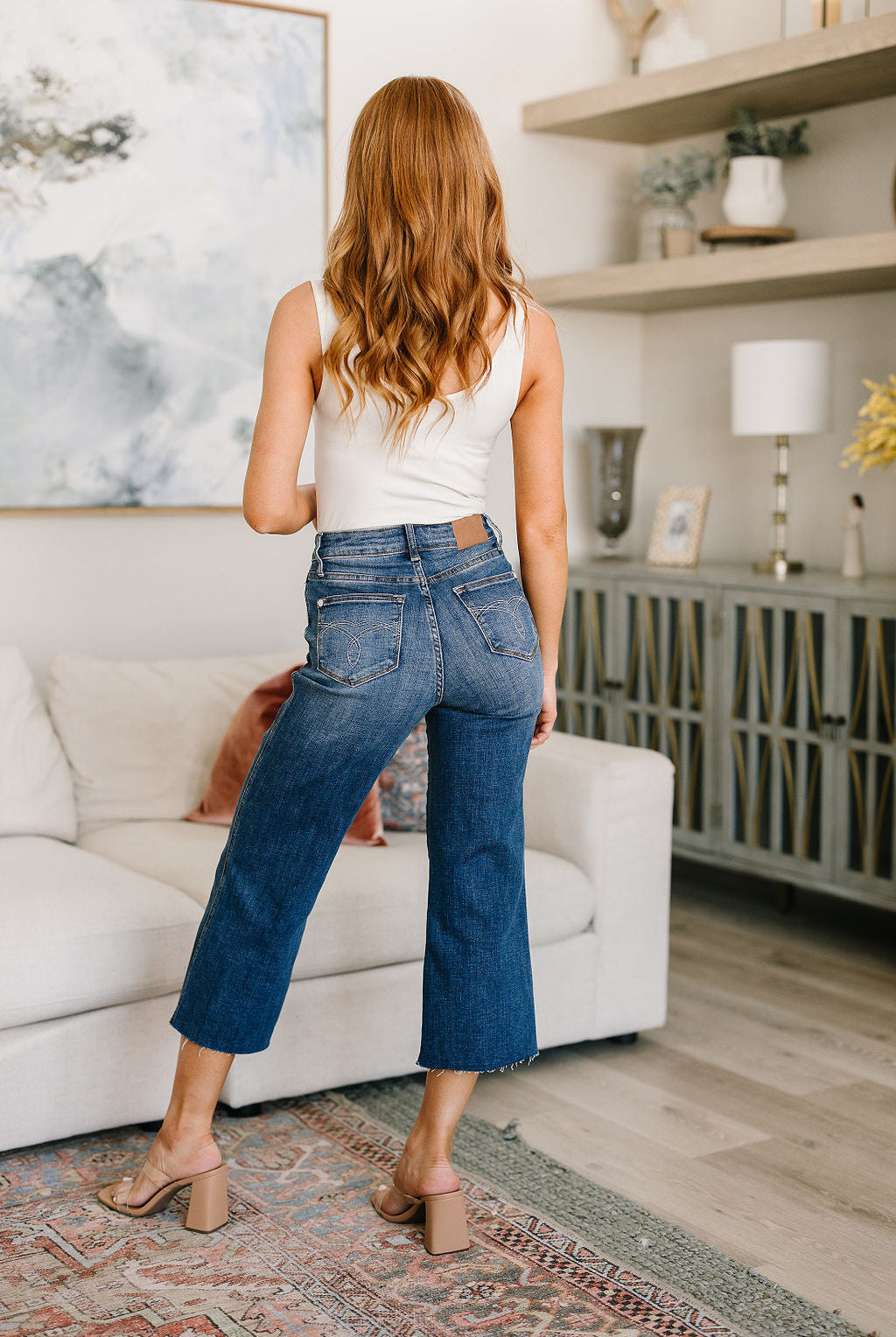 Hayes High Rise Wide Leg Crop Jeans-Jeans- Simply Simpson's Boutique is a Women's Online Fashion Boutique Located in Jupiter, Florida