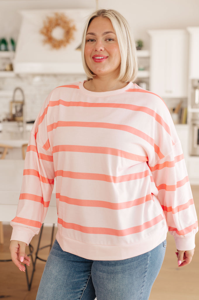 Here for the Stripes Long Sleeve Top-Shirts & Tops- Simply Simpson's Boutique is a Women's Online Fashion Boutique Located in Jupiter, Florida