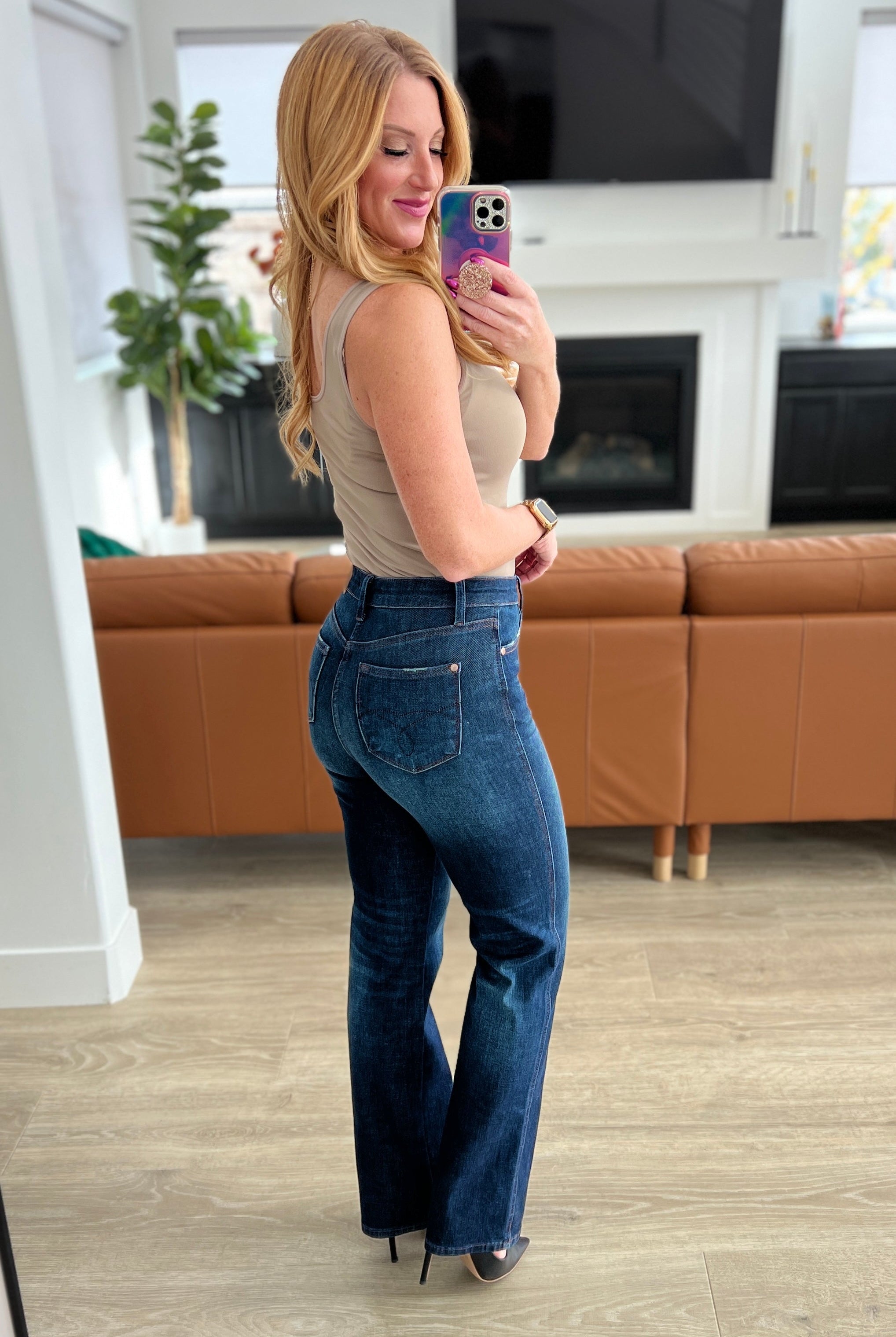 Arlo High Rise Button-Fly Straight Jeans-Jeans- Simply Simpson's Boutique is a Women's Online Fashion Boutique Located in Jupiter, Florida