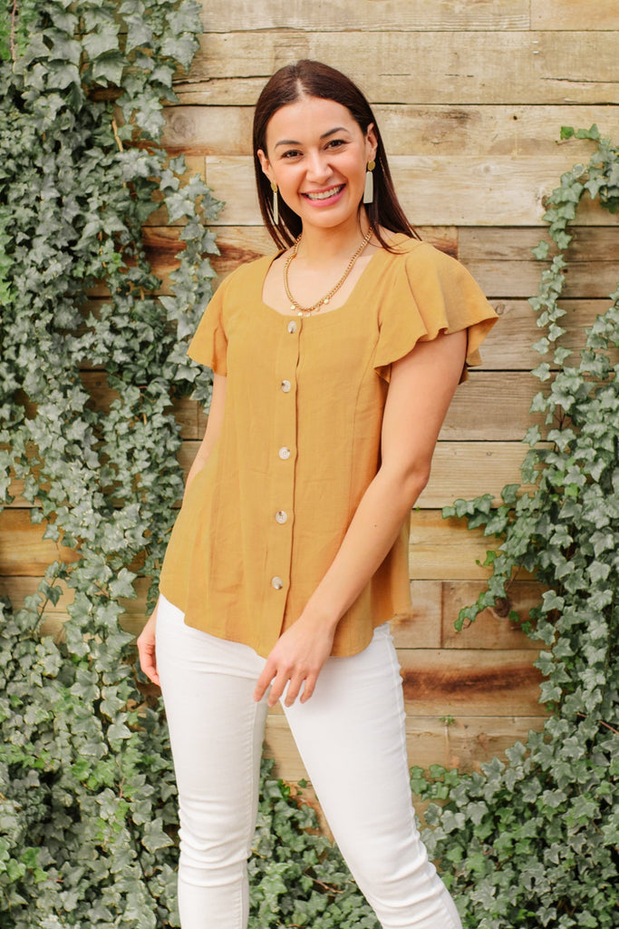 Envy Me Top in Taupe-Short Sleeves- Simply Simpson's Boutique is a Women's Online Fashion Boutique Located in Jupiter, Florida