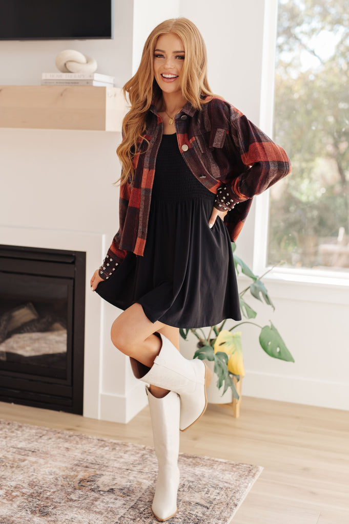 In the Thick of It Long Sleeve Skort Dress-Dresses- Simply Simpson's Boutique is a Women's Online Fashion Boutique Located in Jupiter, Florida