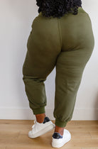 Kick Back Distressed Joggers in Olive-Pants- Simply Simpson's Boutique is a Women's Online Fashion Boutique Located in Jupiter, Florida