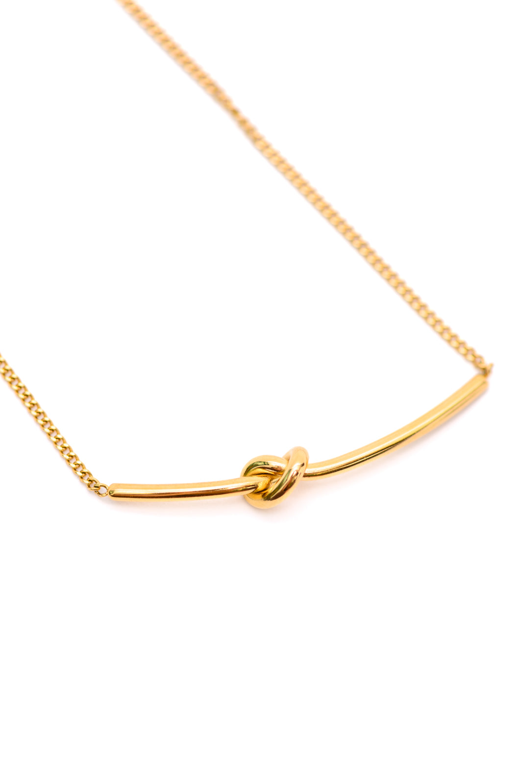 Love Knot Bar Necklace-Accessories- Simply Simpson's Boutique is a Women's Online Fashion Boutique Located in Jupiter, Florida