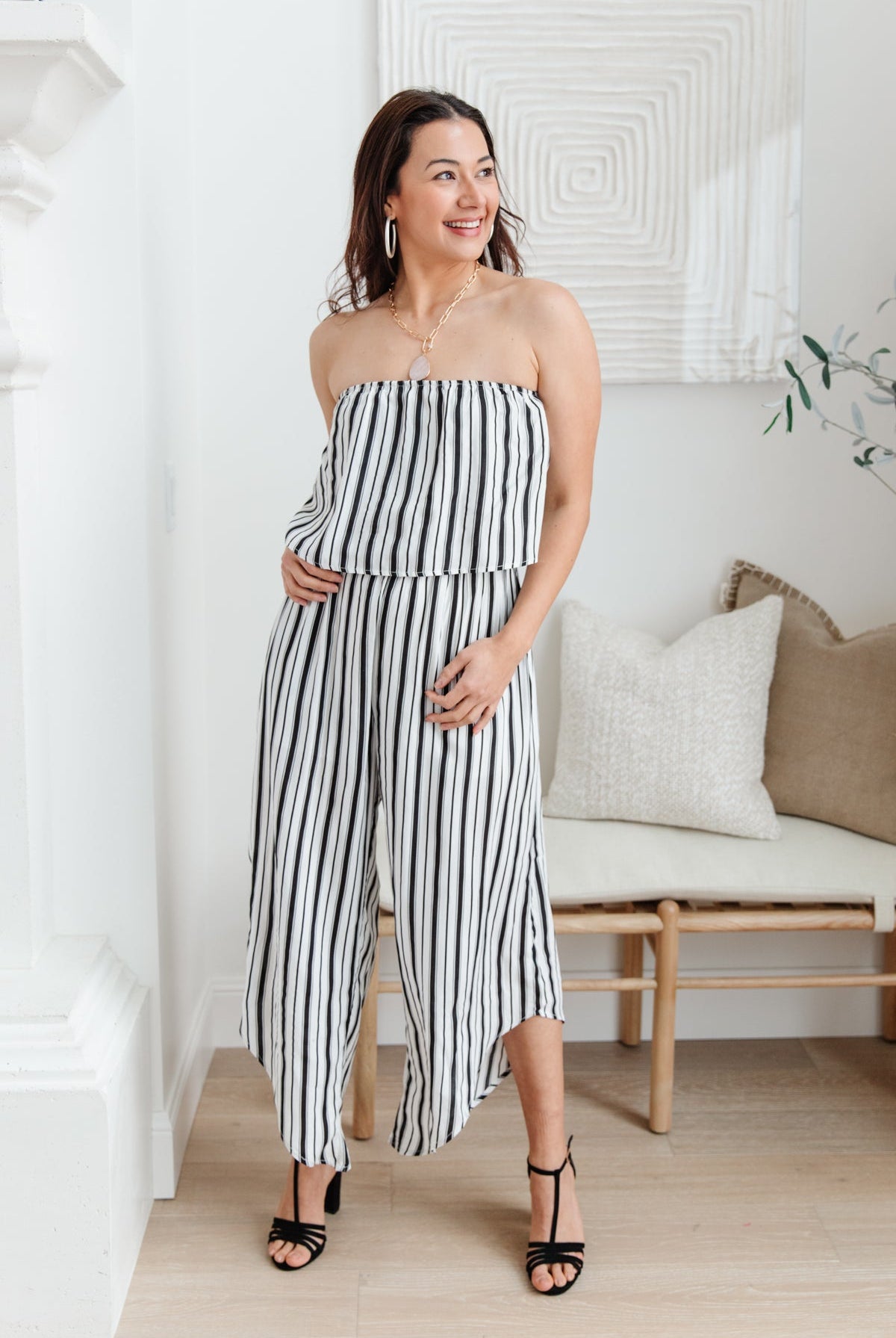 Modern Stripes Sleeveless Jumpsuit-Jumpsuits- Simply Simpson's Boutique is a Women's Online Fashion Boutique Located in Jupiter, Florida
