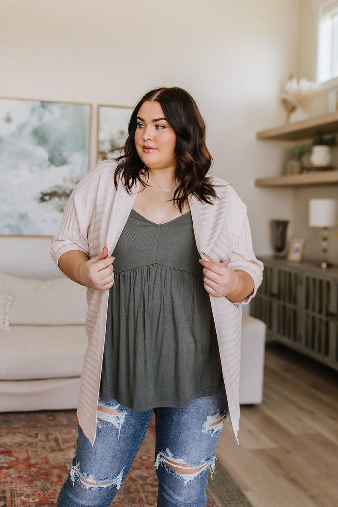 Never Not Loving V-Neck Cami in Gray Green-Tank Tops & Camis- Simply Simpson's Boutique is a Women's Online Fashion Boutique Located in Jupiter, Florida