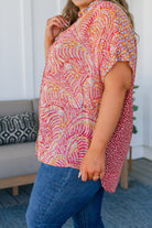 No Competition Mixed Print Button Down-Short Sleeves- Simply Simpson's Boutique is a Women's Online Fashion Boutique Located in Jupiter, Florida