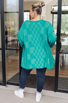 Pinky Swear Checkered Open Front Cardigan-Shirts & Tops- Simply Simpson's Boutique is a Women's Online Fashion Boutique Located in Jupiter, Florida