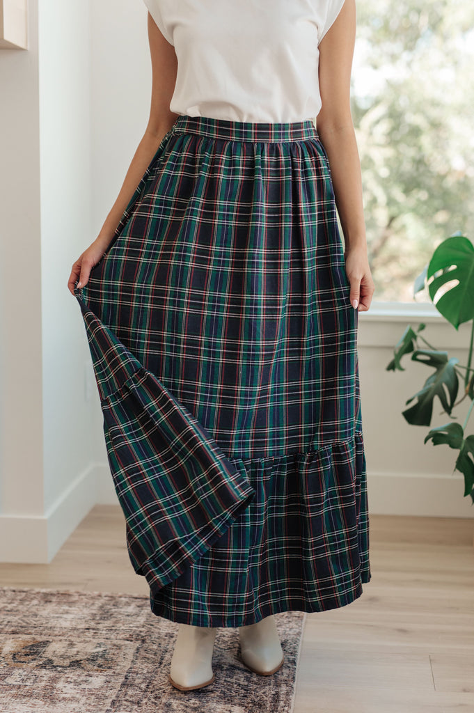 Plaid Perfection Maxi Skirt-Skirts- Simply Simpson's Boutique is a Women's Online Fashion Boutique Located in Jupiter, Florida