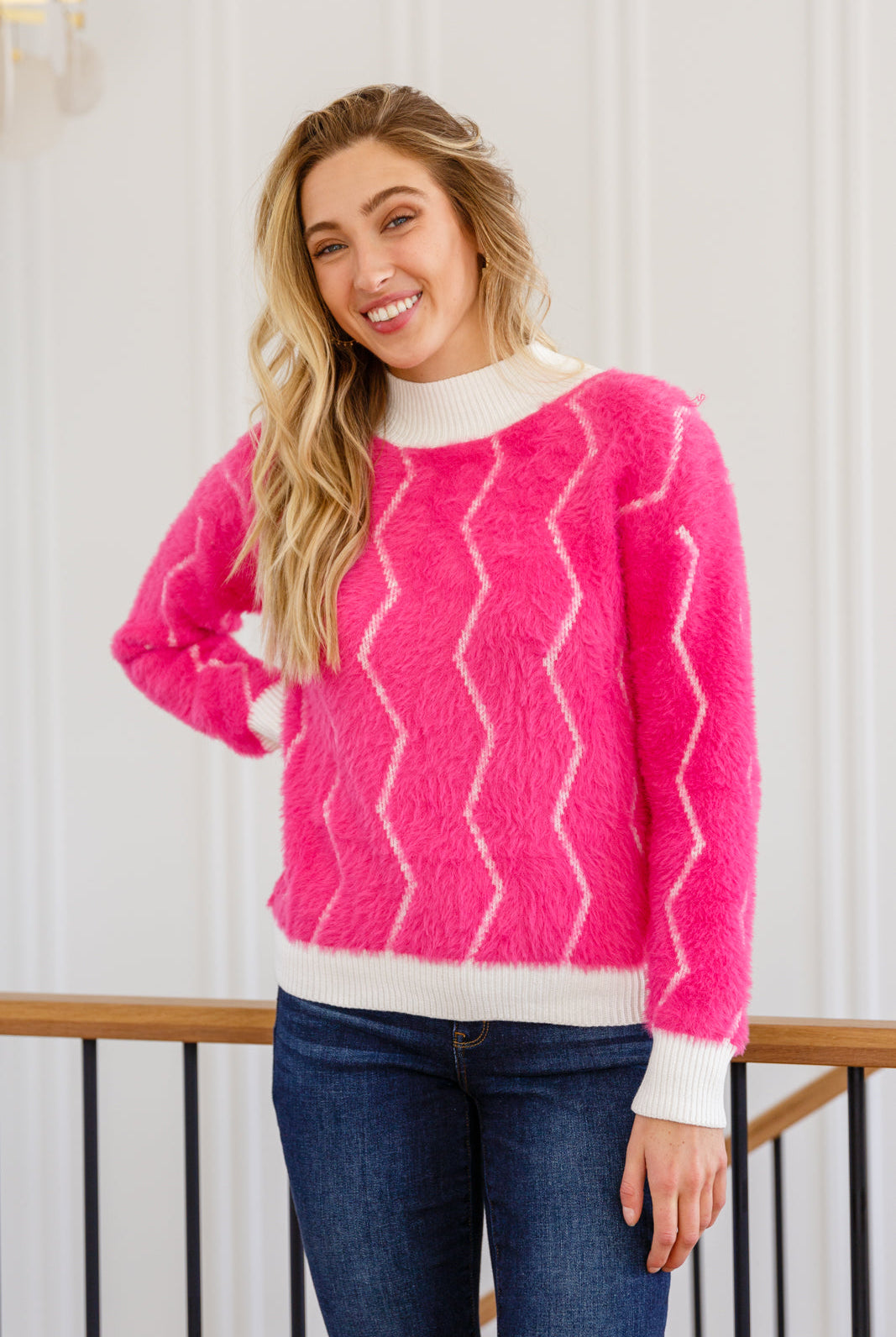 Pop Culture Zig Zag Sweater-Sweaters- Simply Simpson's Boutique is a Women's Online Fashion Boutique Located in Jupiter, Florida