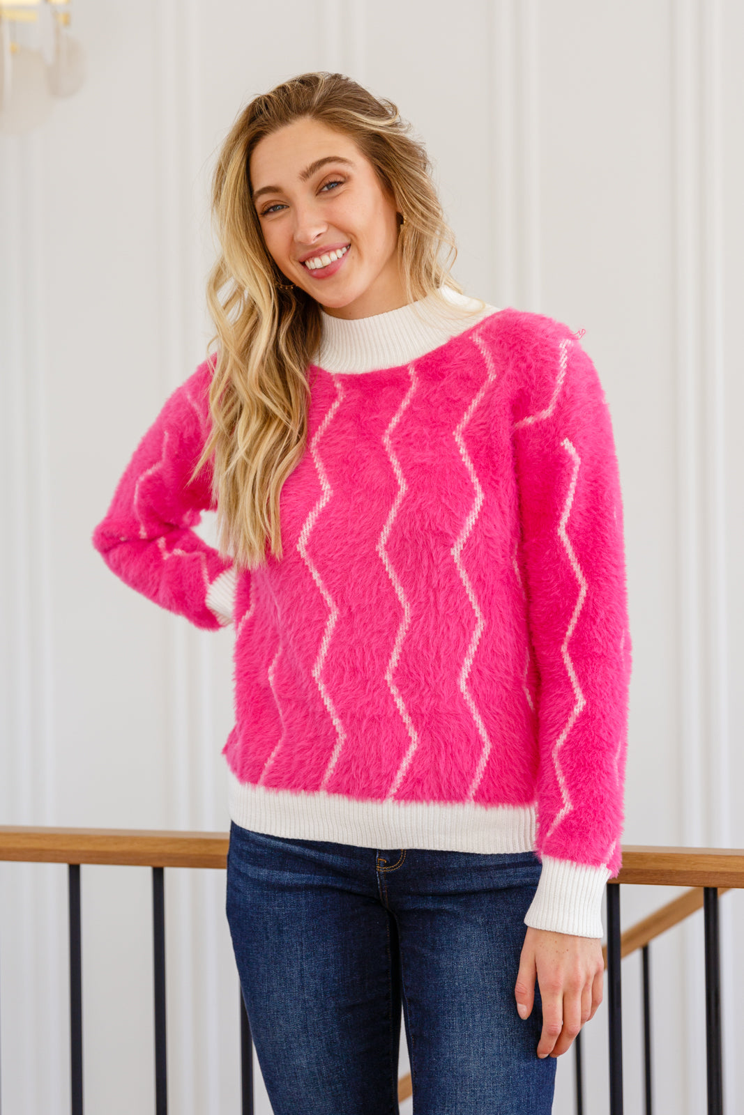 Pop Culture Zig Zag Sweater-Sweaters- Simply Simpson's Boutique is a Women's Online Fashion Boutique Located in Jupiter, Florida