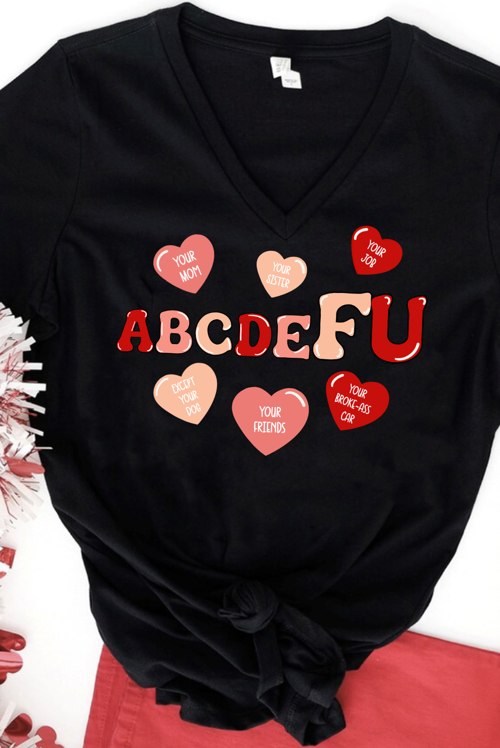 ABCDEFU❤️🖤-Graphic Tee- Simply Simpson's Boutique is a Women's Online Fashion Boutique Located in Jupiter, Florida